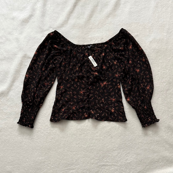 Madewell Kirstie Sweetheart Top In Fresh Sprigs - Picture 1 of 9